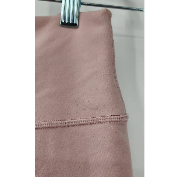 ALO Pink Blush Mesh Detail Athletic 7/8 Length Leggings - Picture 6 of 9